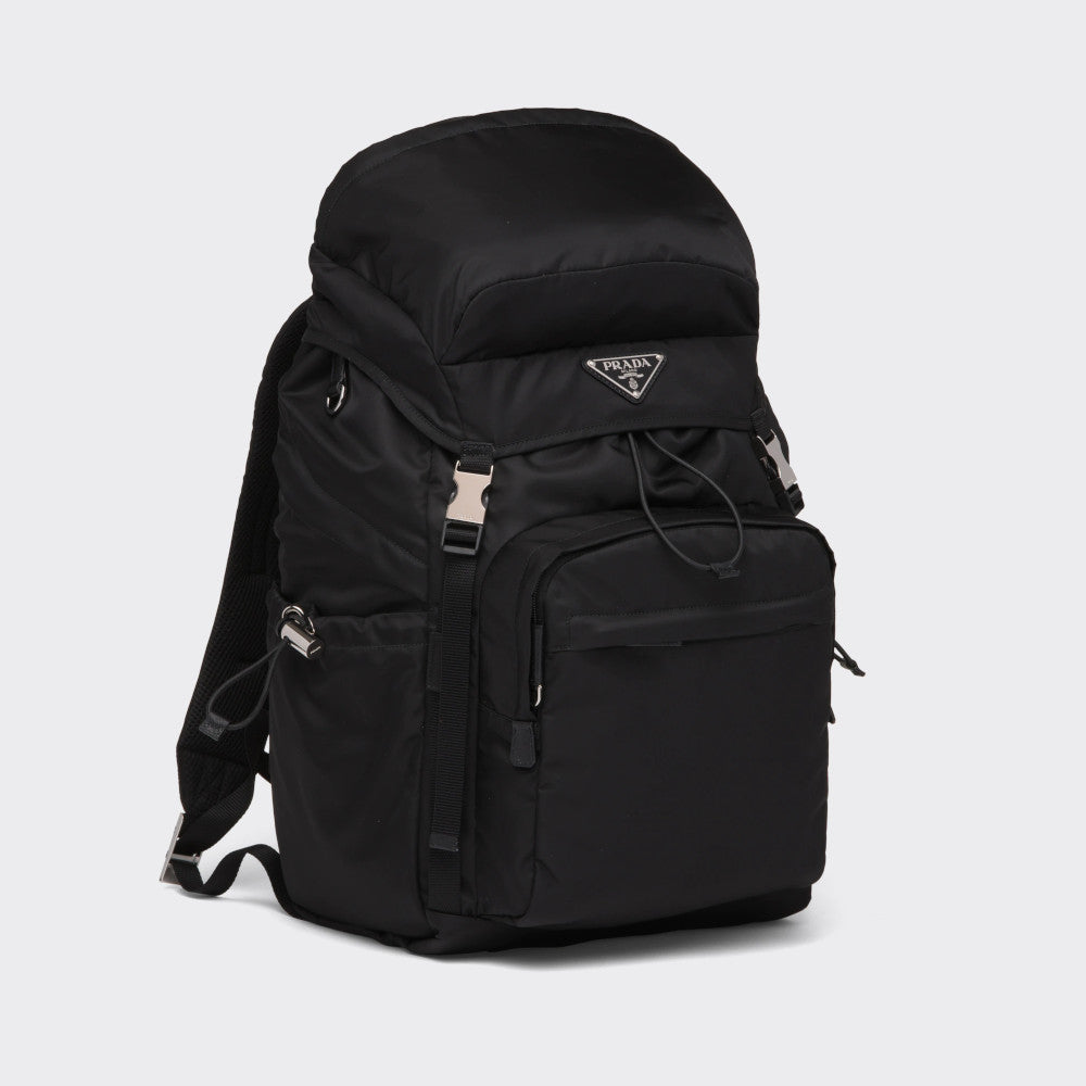 Re-Nylon and Saffiano leather backpack
