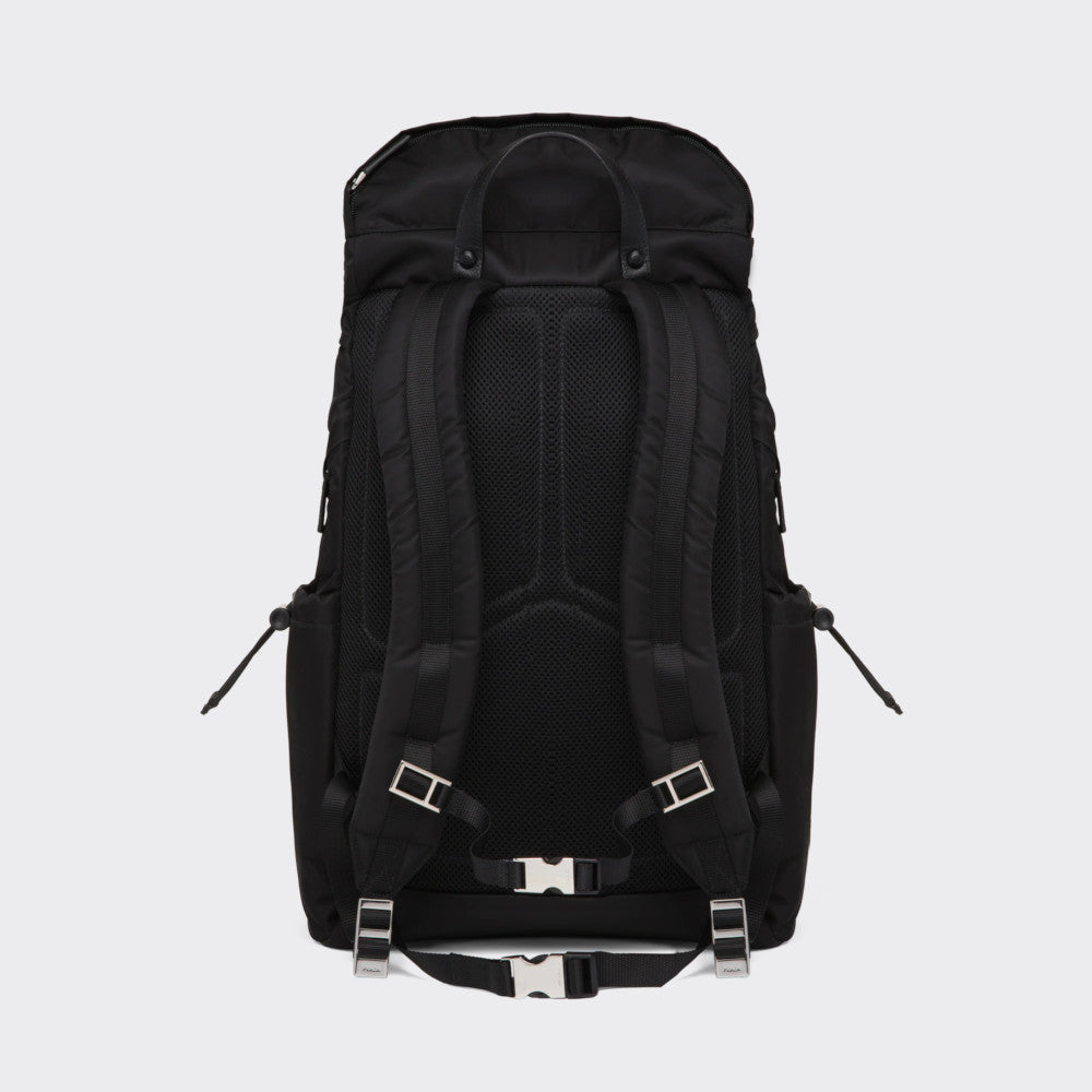 Re-Nylon and Saffiano leather backpack