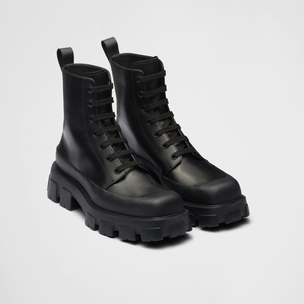 Leather booties