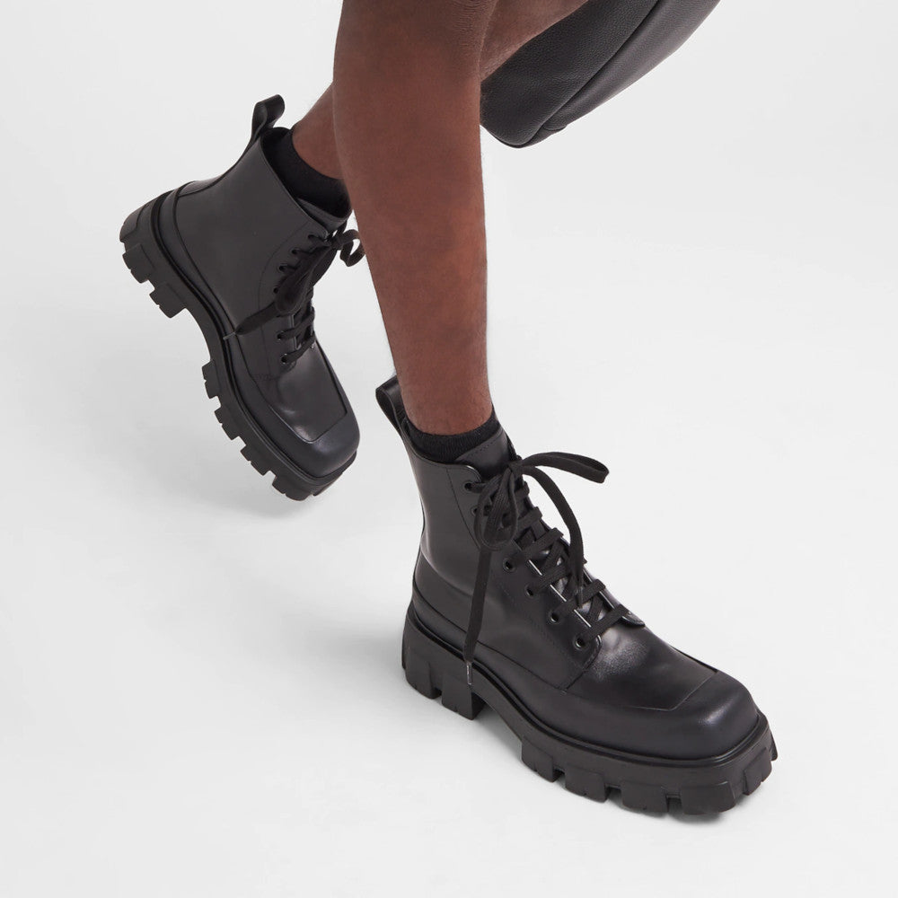 Leather booties