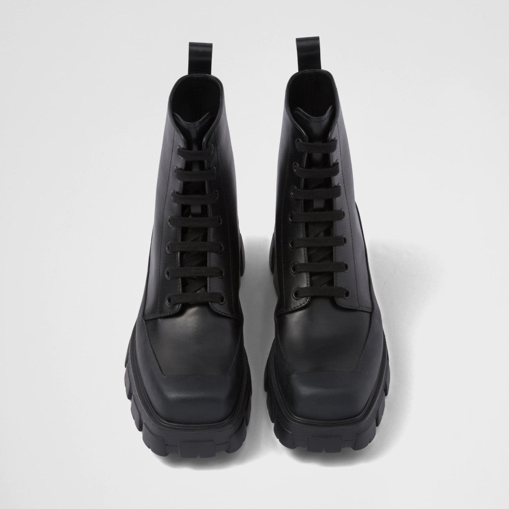 Leather booties