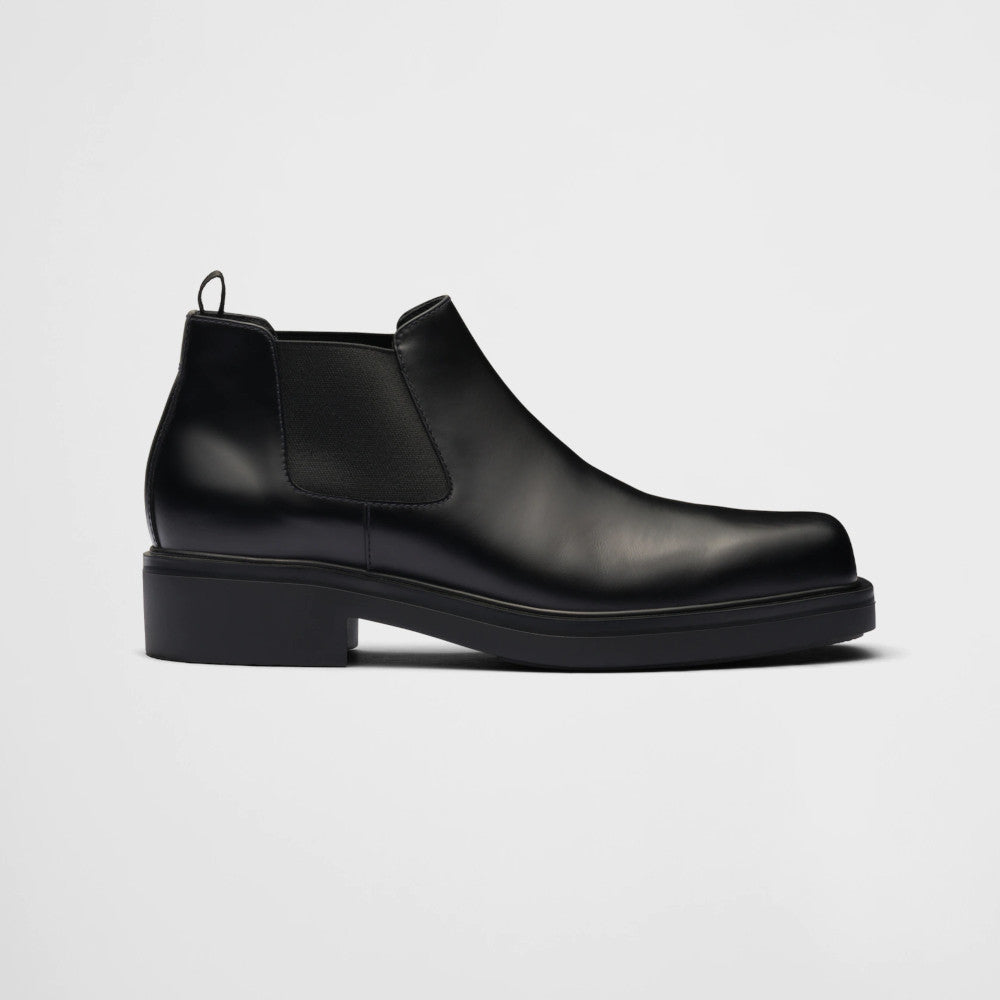 Brushed leather Chelsea boots