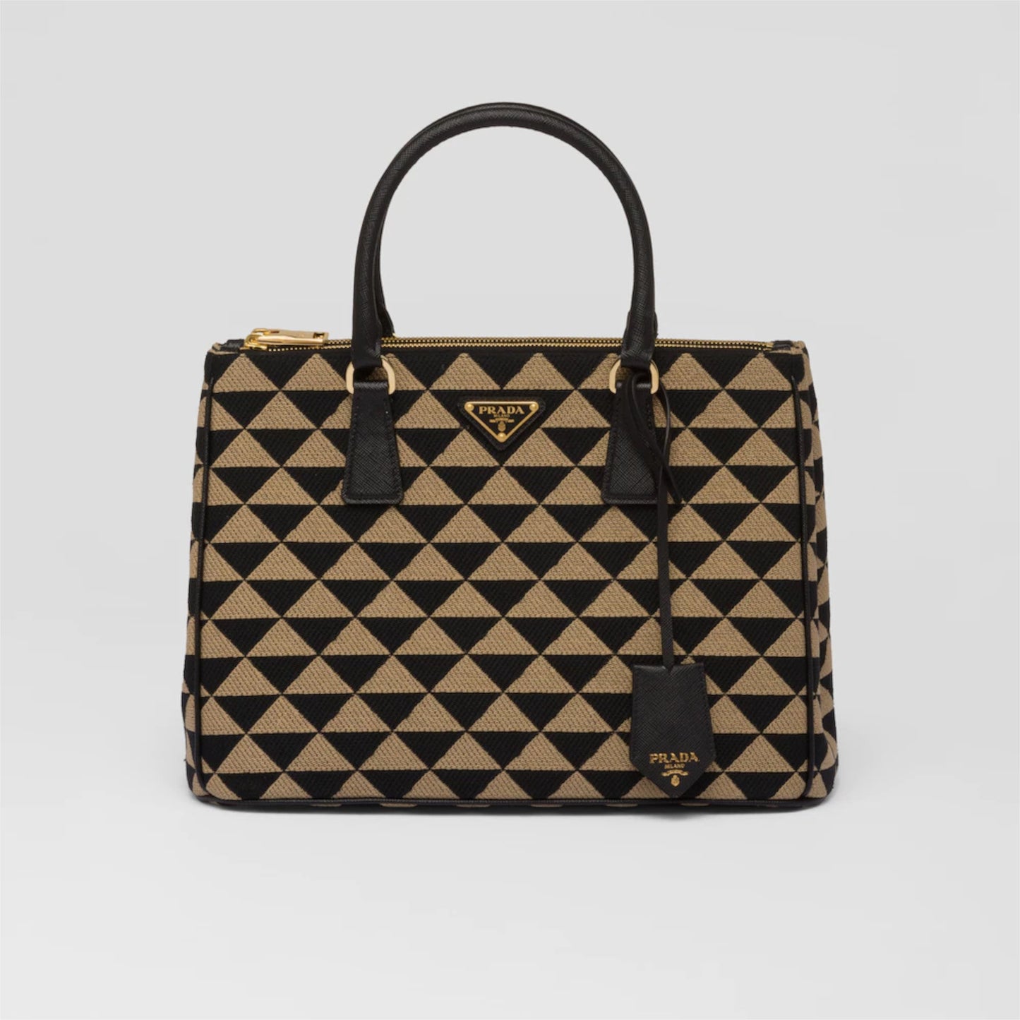 Medium Prada Symbole embroidered fabric bag