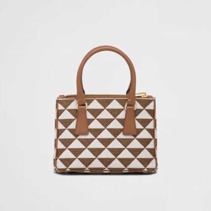 Prada Symbole embroidered fabric mini bag