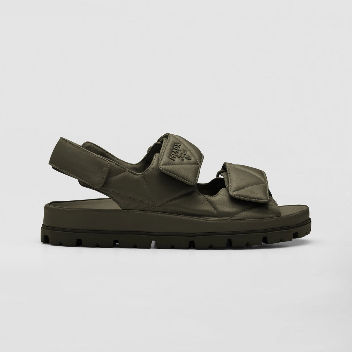 Padded nappa leather sandals