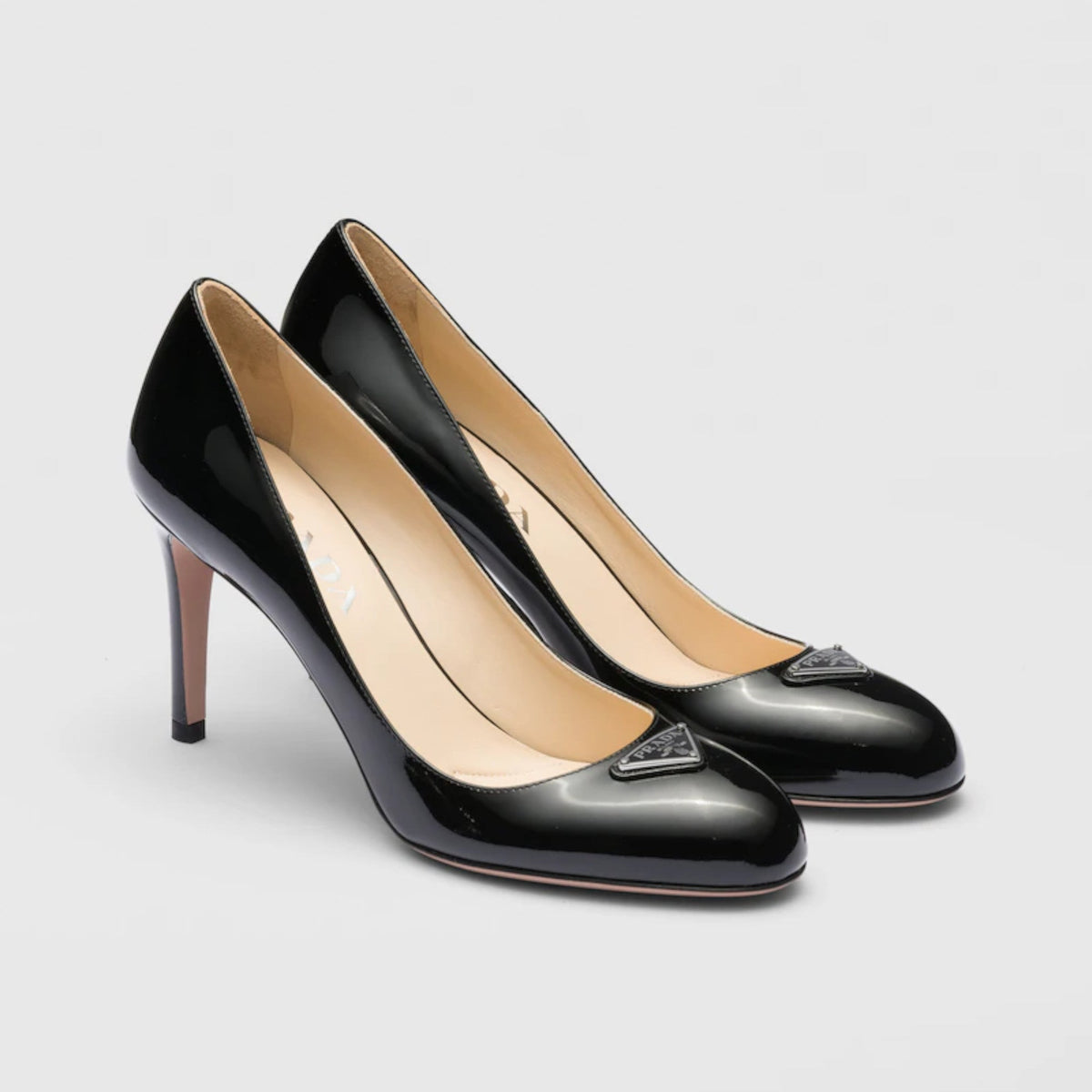 Patent leather pumps