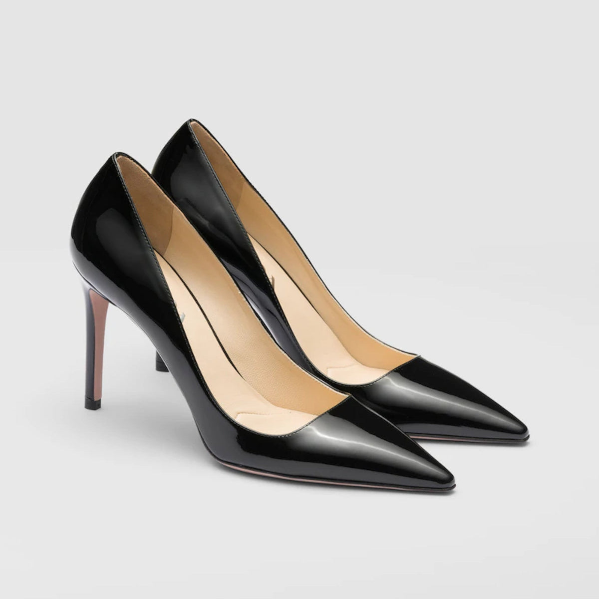 Patent leather pumps