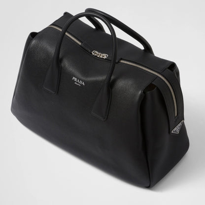 Leather travel bag