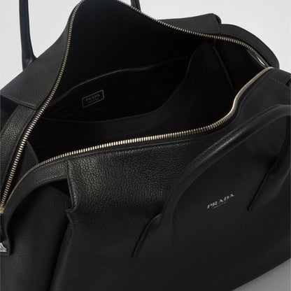 Leather travel bag