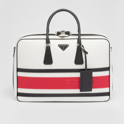 Saffiano leather travel bag