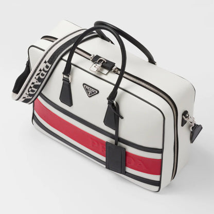Saffiano leather travel bag