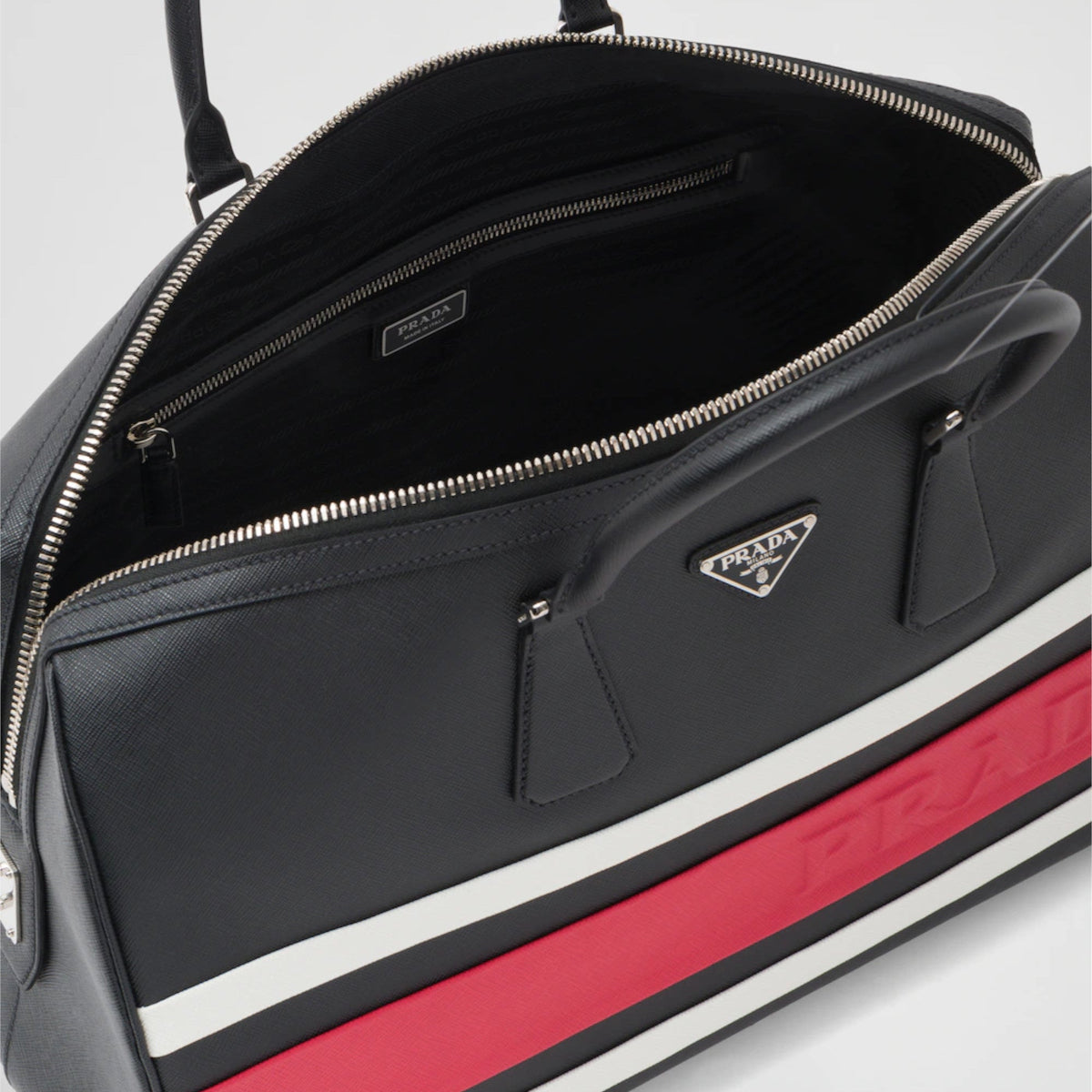 Saffiano leather travel bag