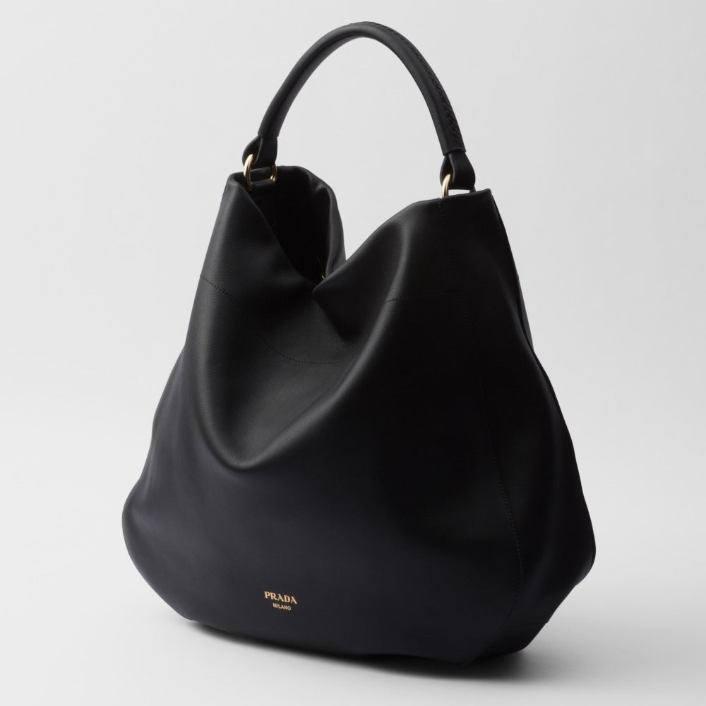 Large leather shoulder bag
