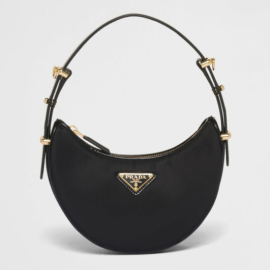 Prada Arqu? Re-Nylon and brushed leather mini shoulder bag