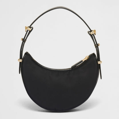 Prada Arqu? Re-Nylon and brushed leather mini shoulder bag