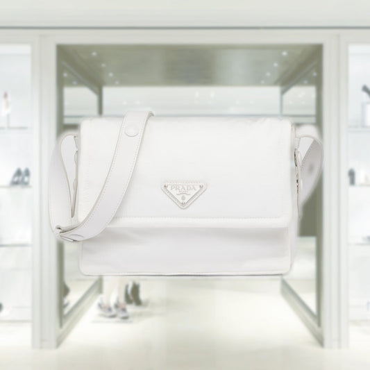 Small padded Re-Nylon shoulder bag