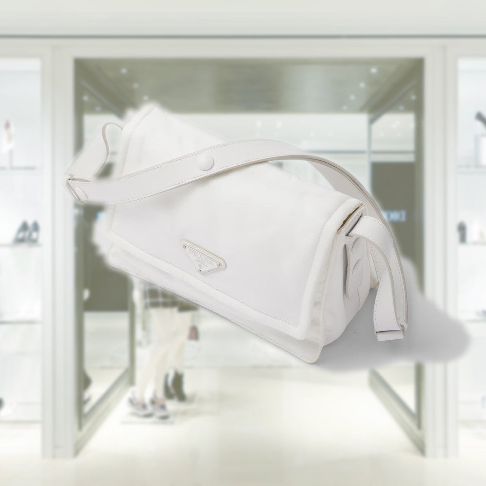 Small padded Re-Nylon shoulder bag