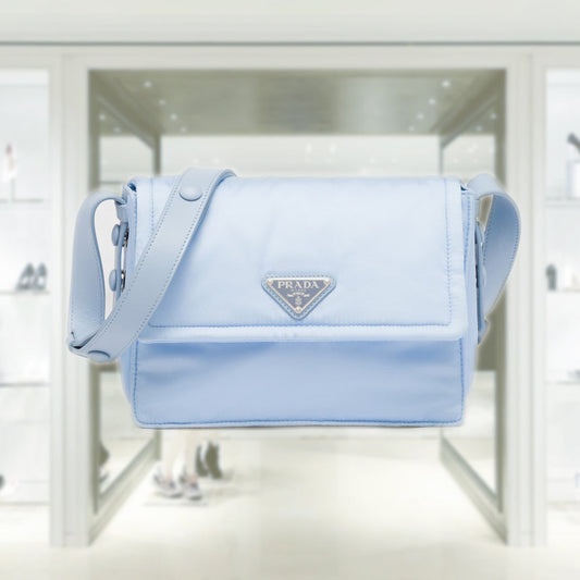 Small padded Re-Nylon shoulder bag