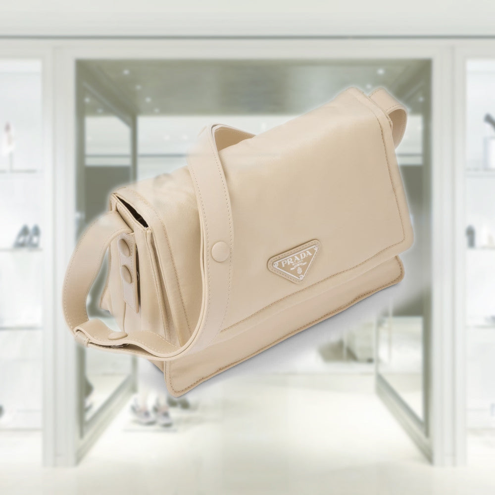 Small padded Re-Nylon shoulder bag