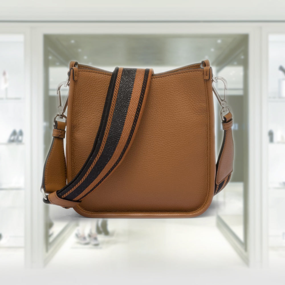 Leather mini shoulder bag