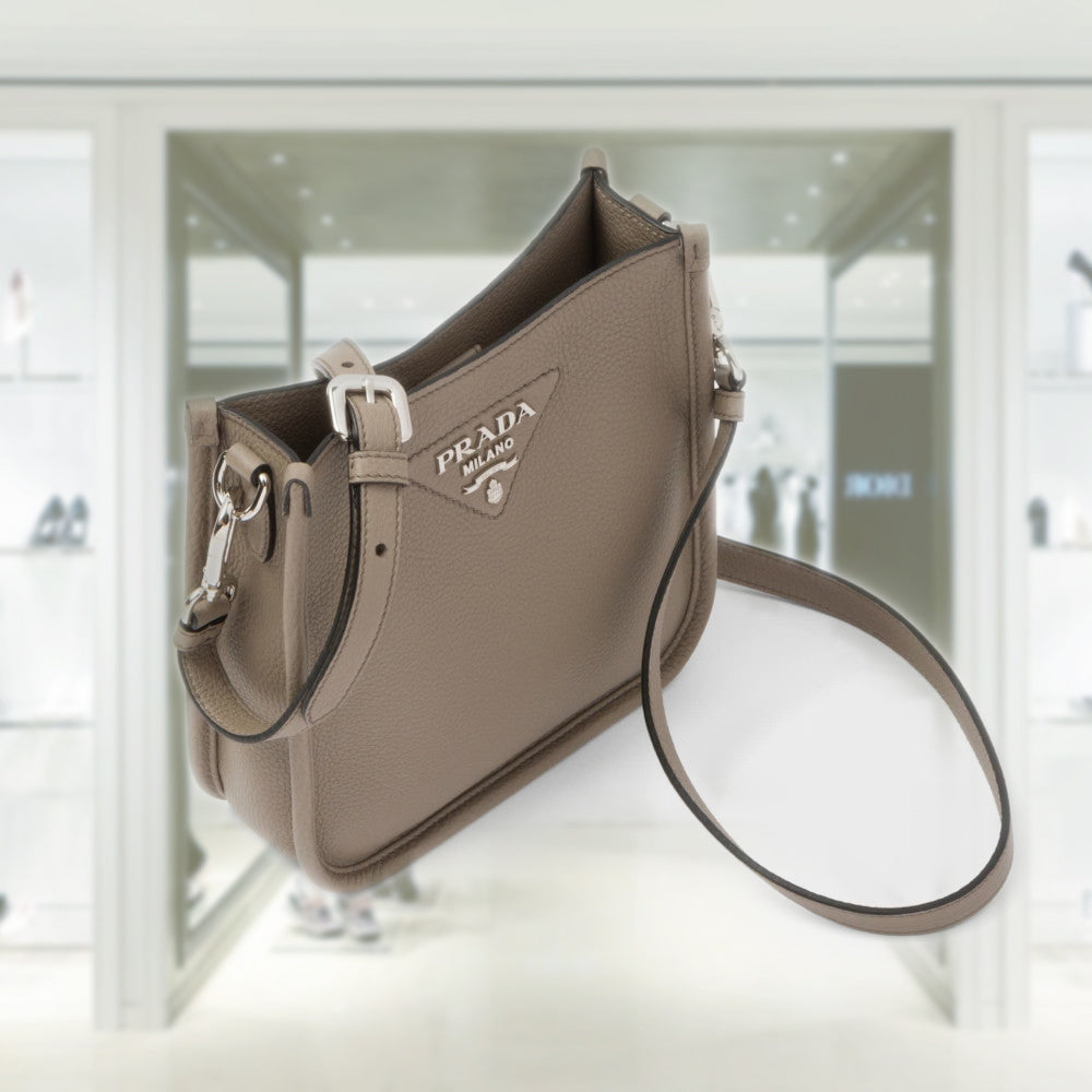 Leather mini shoulder bag