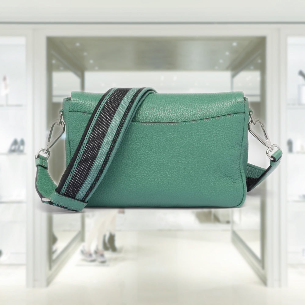 Leather shoulder bag