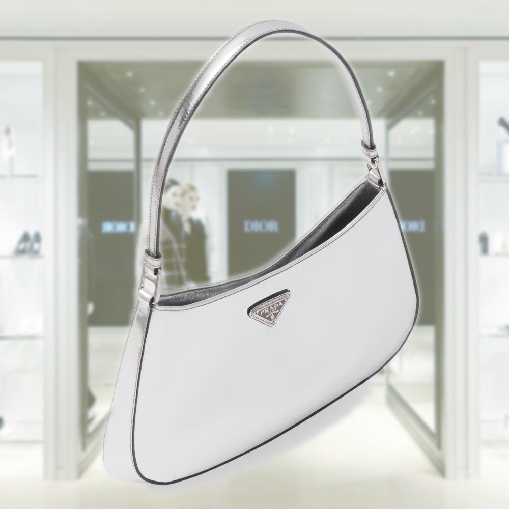 Prada Cleo brushed leather shoulder bag