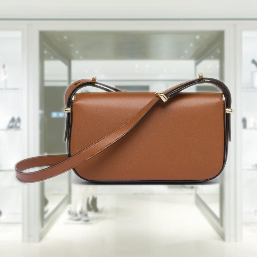Leather shoulder bag