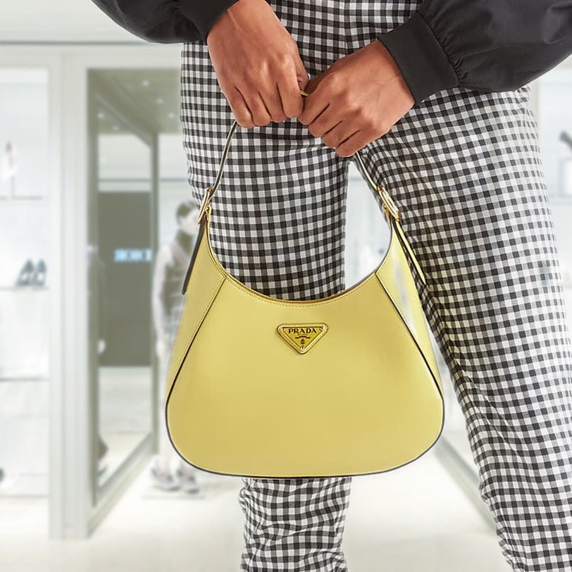 Leather shoulder bag