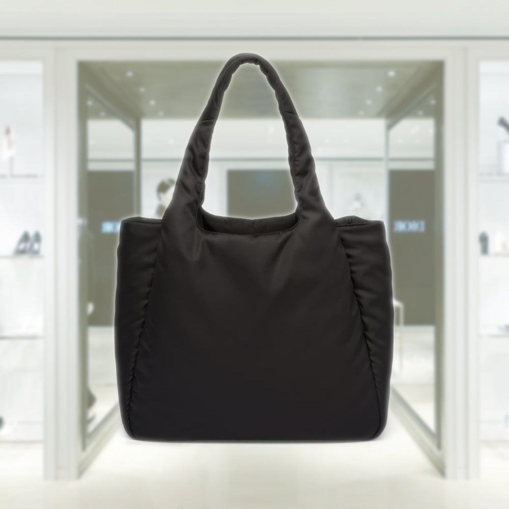 Large padded Re-Nylon tote bag