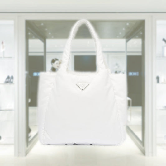 Large padded Re-Nylon tote bag