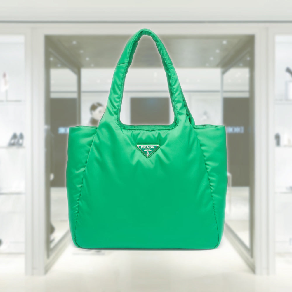 Large padded Re-Nylon tote bag