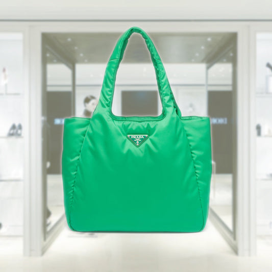 Large padded Re-Nylon tote bag