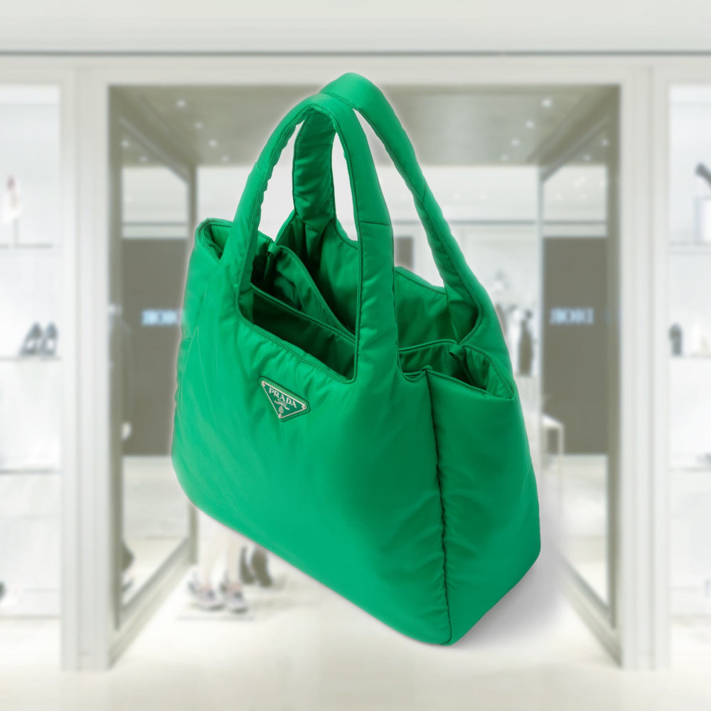 Large padded Re-Nylon tote bag