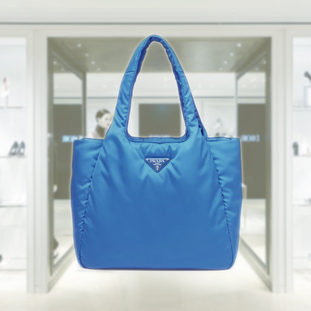 Large padded Re-Nylon tote bag
