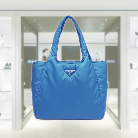 Large padded Re-Nylon tote bag
