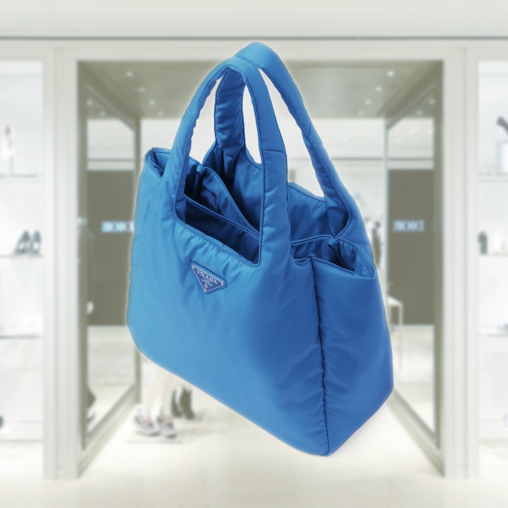 Large padded Re-Nylon tote bag