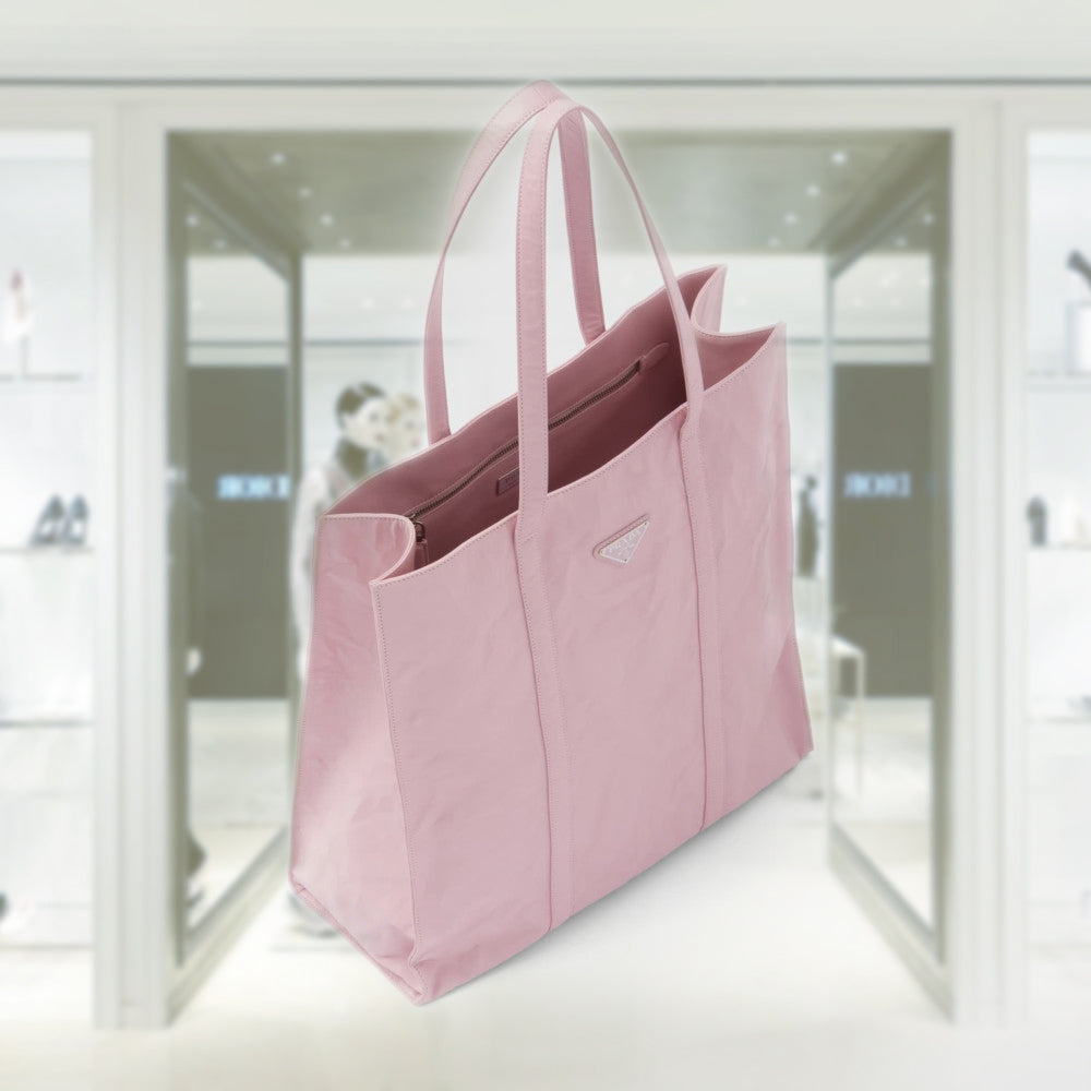 Medium antique nappa leather tote