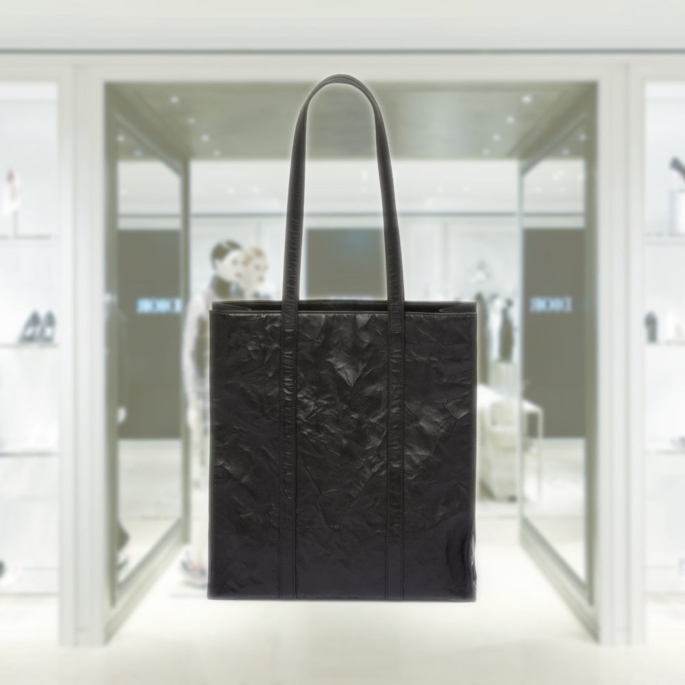Small antique nappa leather tote