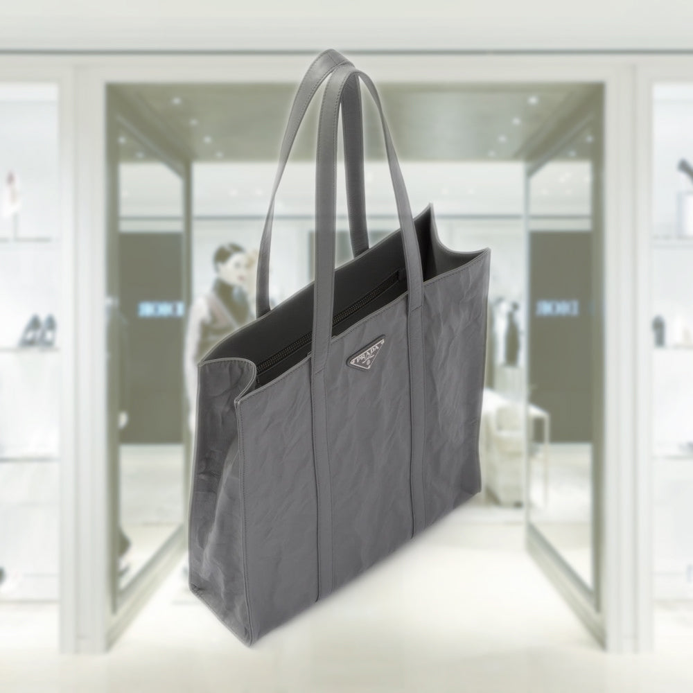 Small antique nappa leather tote
