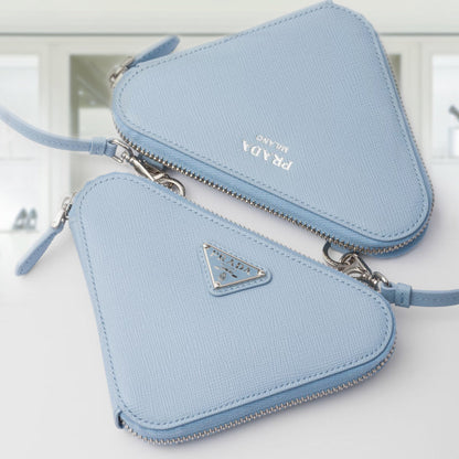 Saffiano leather mini pouch