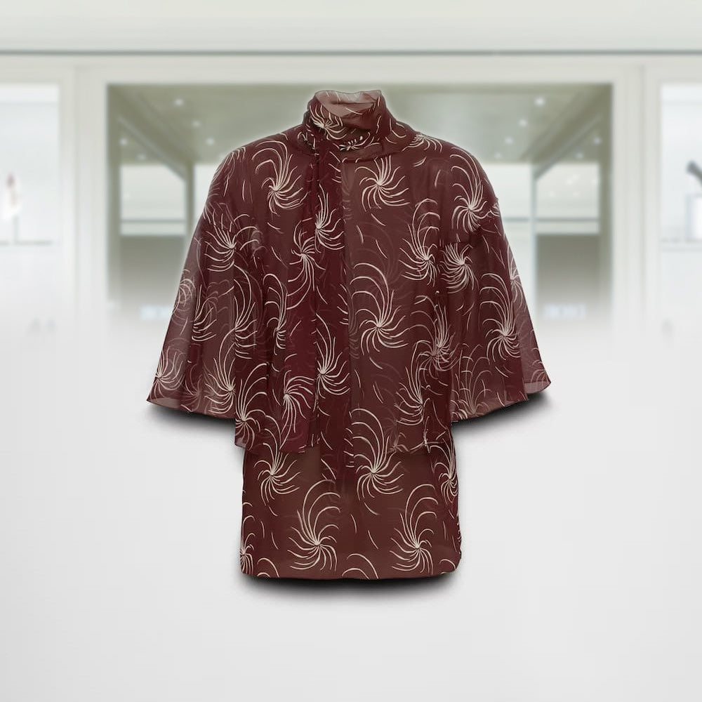 Printed georgette top