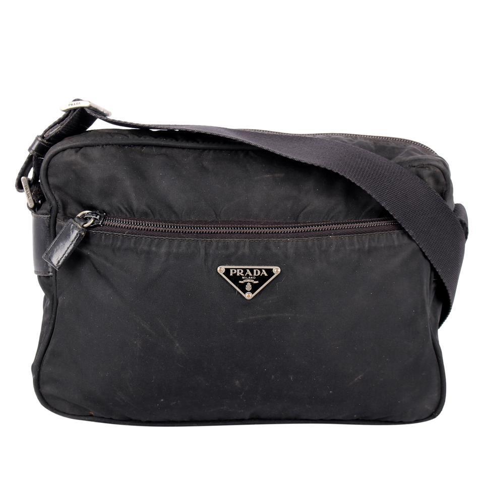 Nylon Black Crossbody Bag ( )