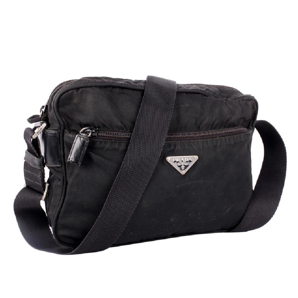 Nylon Black Crossbody Bag ( )
