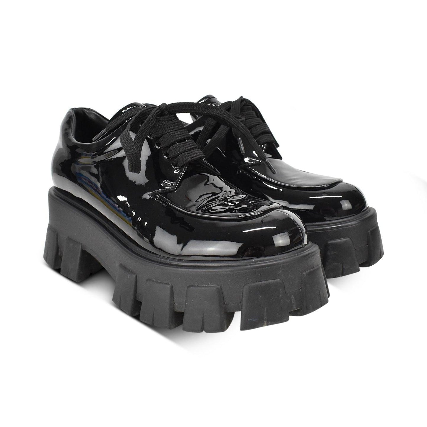 Prada 'Monolith' Derby Shoes - Women's 35