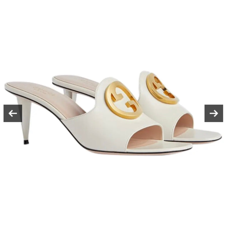 Gucci Sandal Leather Ls Malaga Mystic White Size