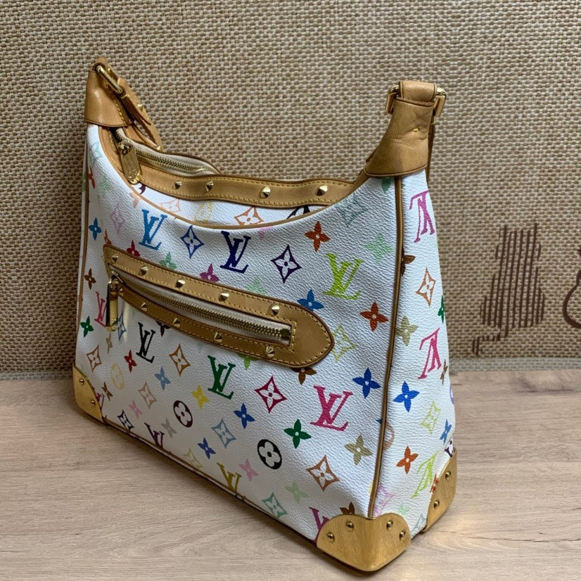 preloved LV&TM White Multicolor Boulogne