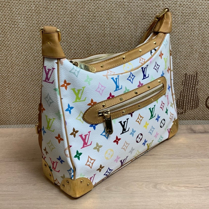 preloved LV&TM White Multicolor Boulogne