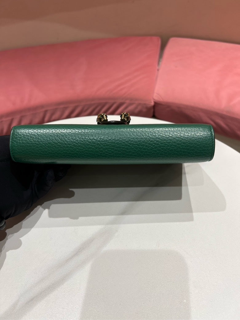 Gucci Dionysus WOC Green Leather Shoulder Bag