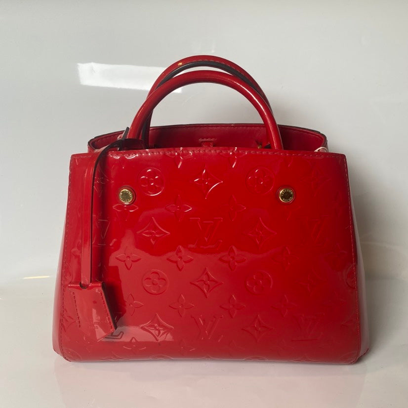 preloved Lv patent leather bag